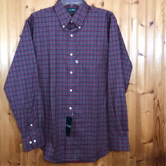 NWT Ralph Lauren Red & Green Plaid Button Shirt - Picture 2 of 13